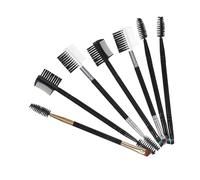 Homoyoyo 7 pièces Set de Pinceaux Maquillage Double Embout Brosse Cosmétique Multifonction Poils Doux pour Sourcils et Ombres à Paupières Kit Pinceaux Maquillage Durable et Facile à
