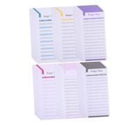 Homoyoyo 72 pièces Budget Sheets Rings Budget Inserts Colors Paper Organizer For Home Office Travel Expense Tracking