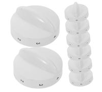 Homoyoyo 8 Boutons de Commutation pour Thermostat de Réfrigérateur, Plastique Blanc, 7 Niveaux, Contrôle Précis, Installation Facile, Pack de 8 Pièces pour Régulation Optimale