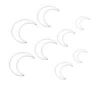 Homoyoyo 8 pièces Anneaux de Fer pour Attrape-rêves Cerceaux Floraux Lune Cercles Macramé pour Décoration DIY et Cadeaux