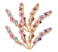 Homoyoyo 8 Pièces Barettes Cheveux Femme Strass Avec Fleurs Pinces Décoratives Pour Cheveux Épais Accessoires De Pour Mariage Et Fêtes