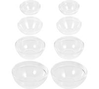 Homoyoyo 8 pièces Bol Transparent Acrylique pour Huiles Essentielles Lot Sûr pour Salons de Beauté et Massages à Domicile