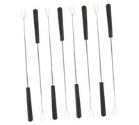 Homoyoyo 8 pièces Brochettes Barbecue Longues Inox Extensibles pour Feu de Camp Manches Colorés Antidérapants Outils Multifonctions pour Grillades et Rôtissage
