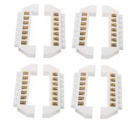Homoyoyo 8 Pièces Bus Bar Cuivre Positions à Vis pour Mise Terre Bloc de Connexion Fil Electrique Compatible Bateaux et Véhicules Conductivité et Polyvalent