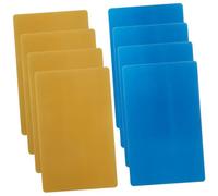Homoyoyo 8 Pièces Cartes de Visite Vierges Plaques Aluminium Sublimation Fines Cartes Épaisses pour Gravure et Impression Personnalisée Lot