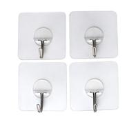 Homoyoyo 8 Pièces Crochets Adhesifs Transparent: Auto Adhesif 5 kg (max) Crochet Adhésif,Mural - Salle De Bain Pour Accroche Salle de Bain,Cuisine,Plafond,Accrocher,Mural,Porte,Peignoirs