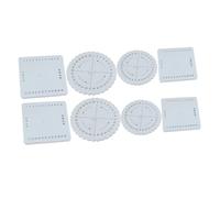 Homoyoyo 8 pièces Kit de Disques Rond et Carré EVA Outil DIY pour Bracelet Corde Macramé Fabrication de Bijoux et Accessoires Artisanaux
