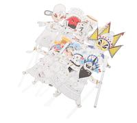 Homoyoyo 8 Pièces Kit de Fabrication de Marionnettes Chinoises Traditionnelles Ensemble DIY pour Activités Artistiques Exploration et Apprentissage à École Maison