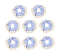 Homoyoyo 8 Pièces Lace Oversized Hair Scrunchies For Women And Elastic Non-slip Ponytail Holders With Boho Design For Thick Long Curly Hair