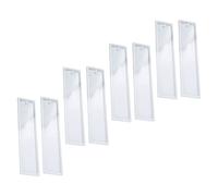 Homoyoyo 8 pièces Moule Silicone pour Marque Pages Rectangulaires Outil Artisanal pour Époxy Surface Lisse sans Bavure pour DIY Personnalisées
