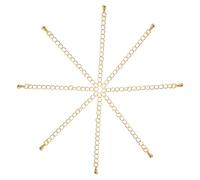 Homoyoyo 8 pièces Or Chaînes Extension pour Bracelet DIY Accessoires de Bijoux pour Allonger Colliers et Bracelets Chaînes Fines Stylées Faciles à Installer Totale
