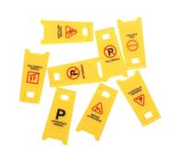 Homoyoyo 8 Pièces Panneaux Routiers Garçon Fille Sécurisés avec Bords Arrondis Signalisation Routière Réaliste pour Apprentissage des Règles de Circulation Portable et pour Usage Intérieur
