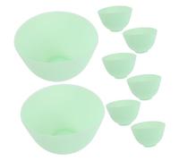 Homoyoyo 8 Pièces Silicone Face Mask Mixing Bowls Non-slip Base DIY Cosmetic Bowls For Skincare Spa Salon With Heat Resistant And Portable Design