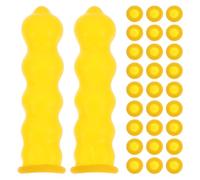 Homoyoyo 80 Pièces Capuchons Calfeutrage Étanches Anti-fuite Protection Buses pour Tubes de Mastic Couleur Vive Usage Longue Durée