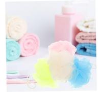 Homoyoyo 8pièces Boules De Douche Maille Colorée Avec Corde Suspendue Éponge Exfoliante Douce Pour Bain Et Corps Lot Aléatoire Et Confortable