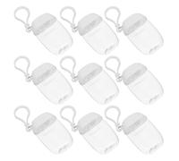 Homoyoyo 9 Pièces Bouteilles de Voyage avec Crochet Lot de Flacons de Distribution de Lotion Bouteilles de Clé pour Shampoing et Pratiques et Étanches