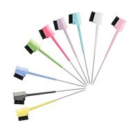 Homoyoyo 9 Pièces Peigne Sourcils et Cils Double Embout Brosse Précise pour Styliser Sourcils et Séparer Cils Outil Maquillage Portable et pour Retouches Faciles