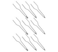 Homoyoyo 9 Pièces Pointe de Pyrogravure en Métal Argenté Robuste pour Remplacement, Compatible Outils de Pyrograveur, pour Applications Techniques et Créatives de Travail du Bois