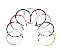 Homoyoyo 9 pièces Toothed Fabric Hairpin Set Lightweight Non-slip Comb Headband For And Women Cloth And Plastic Hair Beauty Accessories