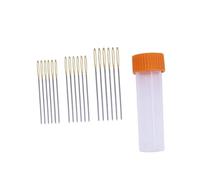 Homoyoyo 90 pièces Lot de Aiguilles à Coudre à Grand Chas Pointes Émoussées Acier Anti-rouille pour Point de Croix et Couture Manuelle Kit