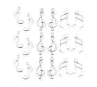 Homoyoyo 90pièces Pendentifs Forme De Notes De Musique Alliage Argenté Pour Création De Bijoux Et Autres Loisirs Créatifs