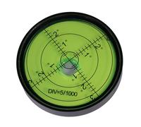 Homoyoyo à Bulle Circulaire Acier Inoxydable avec Liquide Vert Outil de Mesure Horizontal pour Chantier Extérieur Jauge Darpentage Robuste et Portable