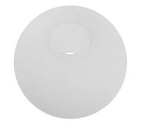 Homoyoyo Abat-jour en Verre Dépoli Laiteux 200mm Double Trou à Bord Plat, Diffuseur de Lumière Douce pour Lampe de Table Suspendre, Diamètre 15cm, Inférieur 5cm, Décoratif pour Salon