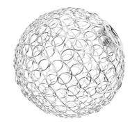 Homoyoyo Abat-jour Globe En Fer Noir Filigrané Métallisé, Abat-jour Suspendu Moderne Cage En Grillage Creux, Éclairage Décoratif Pour Salon Et Couloir, Finition Électrolytique, Usage Intérieur