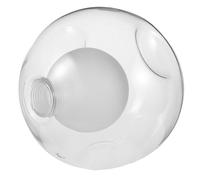Homoyoyo Abat-jour Globe Verre Transparent Double pour Ampoule Protection Ronde Résistante Chaleur Design Moderne et Facile à Nettoyer Remplacement Plafonnier et Ventilateur de Plafond