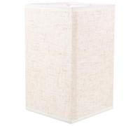 Homoyoyo Abat-Jour Rectangulaire Beige E27 en Lin Compatible Lampe Suspendue et Lampadaire pour Chambre et Espace de Travail