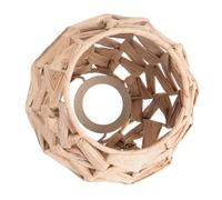 Homoyoyo Abat-jour Tissé Jacinthe Séchée pour Lampe Suspendue Abat-jour Rustique Paille Couvre-lampe Artisanal pour Plafonnier Lampe de Salon et Décoration Intérieure