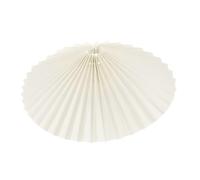 Homoyoyo Abat-jour Tissu Plissé Forme Parapluie Beige pour Lampe Chevet et Suspension Structure Métallique Résistante Adapté Chambre Salon Hôtel Accessoire Luminaire Polyvalent