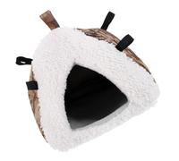 Homoyoyo Abri Douillet en Coton Épais pour Hamster et Chinchilla Maison Hiver Suspendue et Confortable pour Petits Rongeurs Abri Chaud Décoratif pour Cage pour Hivers Froids et Cadeaux