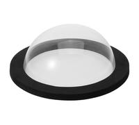 Homoyoyo Abri Flottant pour Bassin avec Base Noire et Couvercle Transparent Observation Facile des Poissons Installation Simple Résistant à l'eau pour Jardin et Extérieur