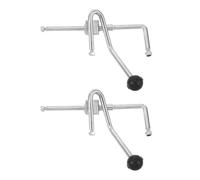 Homoyoyo Accessoire de Levage Manuel pour Fauteuil Roulant Poignée Ergonomique, Alliage et Caoutchouc, Releveur de Jambes Réglable pour Seniors en Argenté