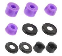 Homoyoyo Accessoires de Trucks Skateboard Kit de Camion Rondelles en PU Violet Amortisseurs Vibration pour Longboard et Fishboard Usage Extérieur Composants Skateboard