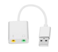 Homoyoyo Adaptateur de Externe avec Micro et Casque pour Pc Convertisseur Audio USB Compatible Multidispositif pour Gaming et Écoute
