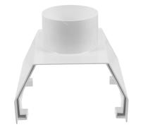 Homoyoyo Adaptateur de Gouttière PVC pour Évacuation des Eaux Pluviales Raccord de Tuyau de Descente de Toit Accessoire de Drainage Extérieur Durable et Aux Intempéries