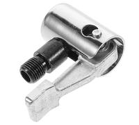 Homoyoyo Adaptateur de Valve Filetée Noir pour Pompe à Air Portable, Raccord Rapide pour Gonflage Pneus Voiture et Vélo, Embout Mandrin Verrouillable Compatible Compresseur Air Portatif,