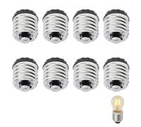 Homoyoyo Adaptateur E40 Vers E27 Convertisseur De Douille Led À Vis Lot De 8 Pour Garage Atelier Sous-Sol Abri Magasin Et Systèmes De Surveillance