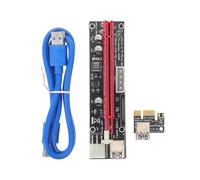 Homoyoyo Adaptateur Gpu Pcie Riser en Cuivre Câble D'extension Haute Vitesse 1x vers 16x pour Mining, Installation Facile et Transmission Rapide