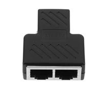 Homoyoyo Adaptateur Répartiteur Ethernet PVC Connecteur Réseau Double Port pour Simultanée Multi Appareils Transmission Stable et Rapide de Signal Réseau