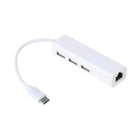 Homoyoyo Adaptateur USB-c avec Hub Ethernet Type-c Et Ports USB Compatible avec Plus Note Connexion Rapide Et Stable pour Téléphones Et Ordinateurs
