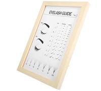 Homoyoyo Affiche Murale Élégante en Bois pour Extension de Cils, Tableau de Présentation de Styles de Faux Cils Design de Bureau pour Salon de Beauté