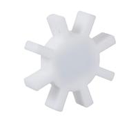 Homoyoyo Agitateur Magnétique 7x40 Mm en Ptfe Blanc, Barre D’agitation Octogonale à Engrenages, Mélangeur Magnétique Chimie Résistant la Corrosion pour Laboratoire Scientifique et Médical