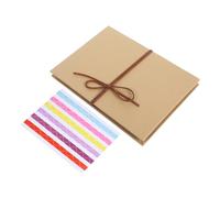 Homoyoyo Album Photo DIY Scrapbooking Kraft Papier Vintage Pages Vierge Style Accordéon pour Mariage Diplôme Anniversaire et Saint Valentin