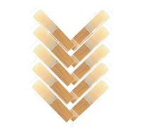 Homoyoyo Anches de Saxophone Soprano Pack de 10 10 Pièces en Bois Beige, Accessoires Fiables Ajustement pour Saxophone en Haute Tonalité