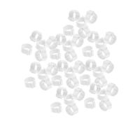 Homoyoyo Anneaux de Patte de Pigeon 10 Mm sans Numéro Bagues D'identification en Plastique Blanc 100 Pièces Fournitures pour Pigeons et Oiseaux de Compagnie Élevage et Identification