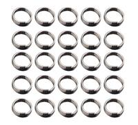 Homoyoyo Anneaux Métalliques pour Fléchettes 100 Pcs, Anneau de Vol en Métal de Tore, Outil de Repointage Solide pour Fixation Ailerons de Queue, Accessoire Polyvalent pour Salle de