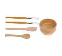 Homoyoyo Applicateur De Masque Et Bol Mélangeur Ustensiles Bois Pour Masques Faits Maison Accessoires De Beauté Réutilisables